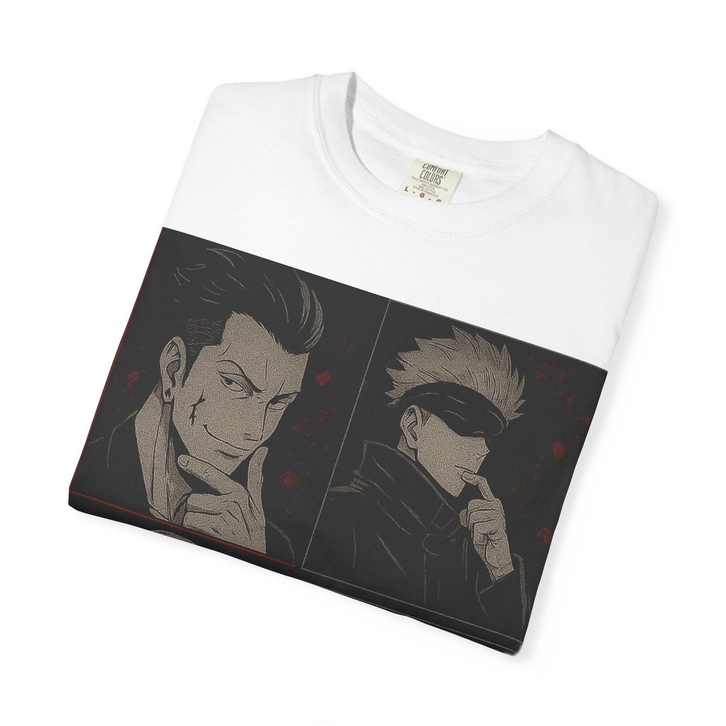 Anime-Inspired Garment-Dyed T-Shirt – Casual Graphic Tee | teemene
