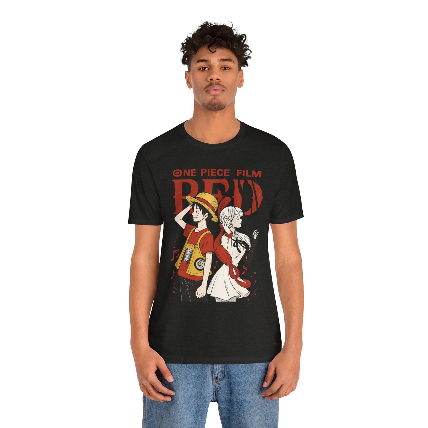 One Piece Film Red Jersey Tee – Unisex Anime T-Shirt | teemene