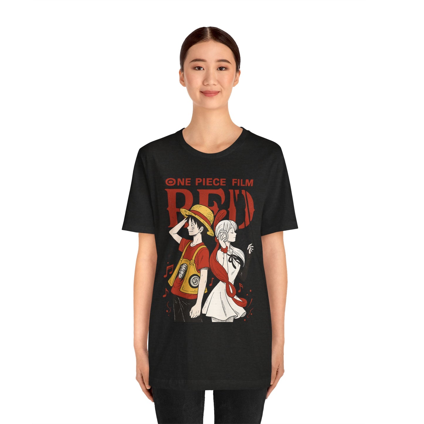 One Piece Film Red Jersey Tee – Unisex Anime T-Shirt | teemene
