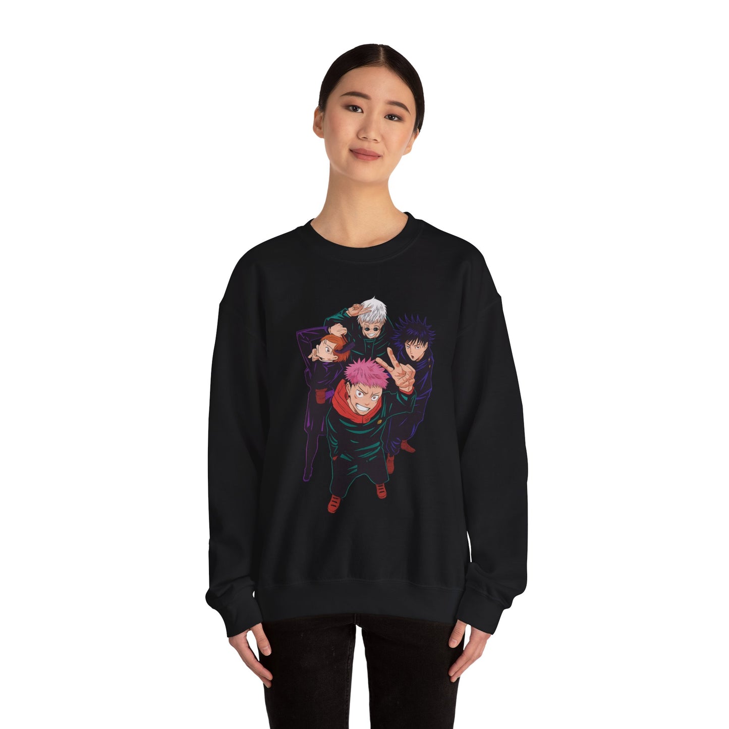 Anime-Inspired Unisex Crewneck Sweatshirt – Casual Wear | teemene