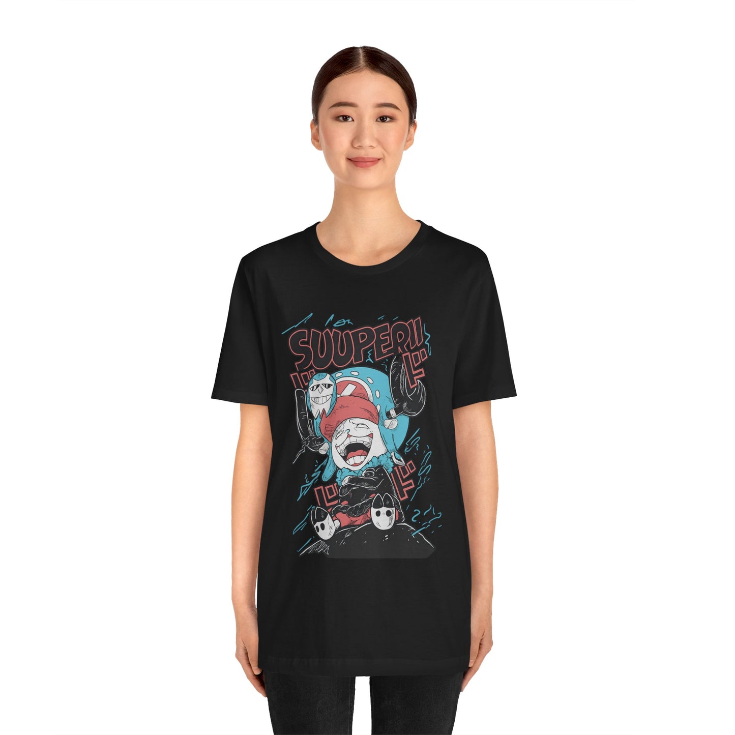 One Piece “SUUPER!” Graphic Tee – Unisex Streetwear | teemene