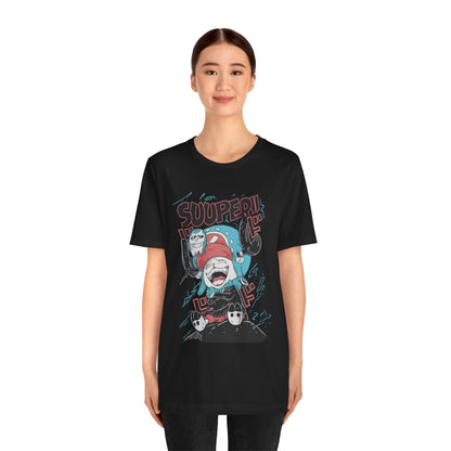 One Piece “SUUPER!” Graphic Tee – Unisex Streetwear | teemene