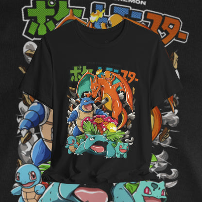 Retro Pokémon Graphic Tee – Unisex T-Shirt | teemene