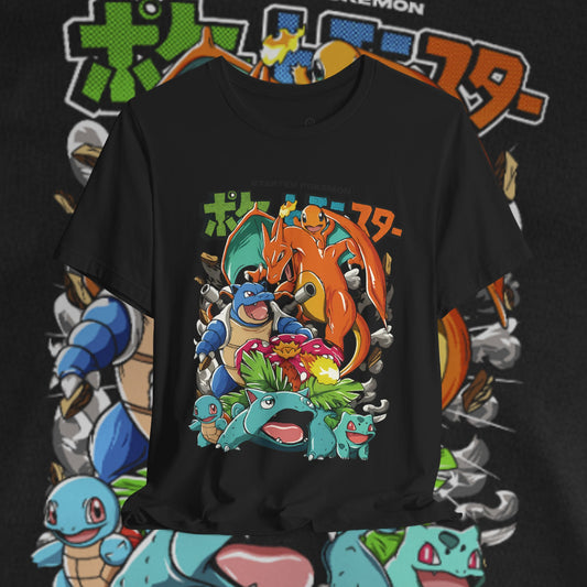 Retro Pokémon Graphic Tee – Unisex T-Shirt | teemene