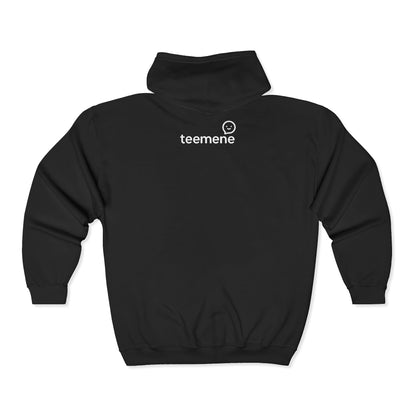 Anime Character Zip Hoodie – Unisex Heavy Blend Sweatshirt | teemene