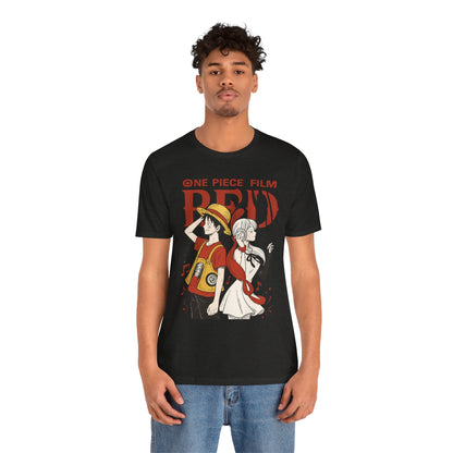 One Piece Film Red Jersey Tee – Unisex Anime T-Shirt | teemene