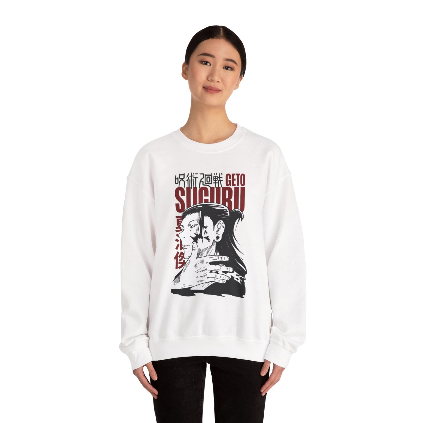 Anime-Inspired Crewneck Sweatshirt – Unisex Graphic Sweater | teemene