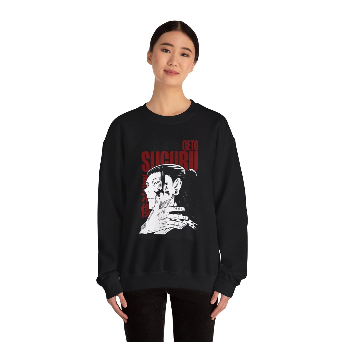 Anime-Inspired Crewneck Sweatshirt – Unisex Graphic Sweater | teemene