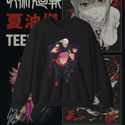 Anime-Inspired Unisex Crewneck Sweatshirt – Casual Wear | teemene