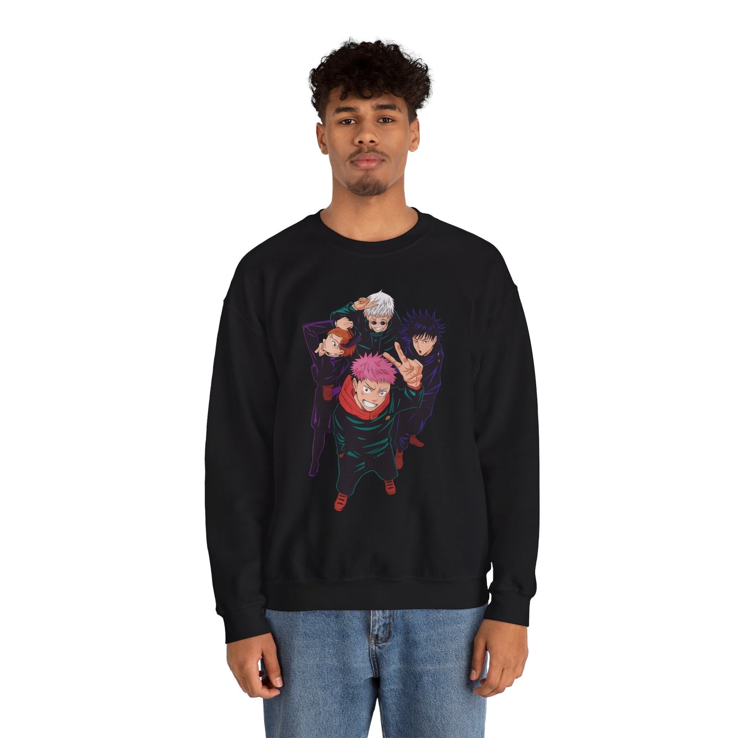 Anime-Inspired Unisex Crewneck Sweatshirt – Casual Wear | teemene
