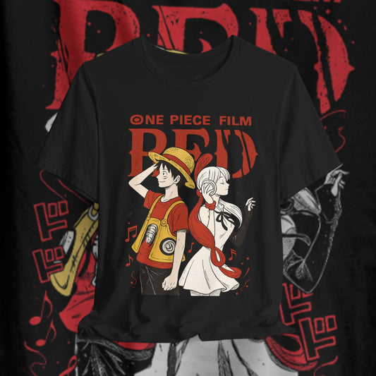One Piece Film Red Jersey Tee – Unisex Anime T-Shirt | teemene